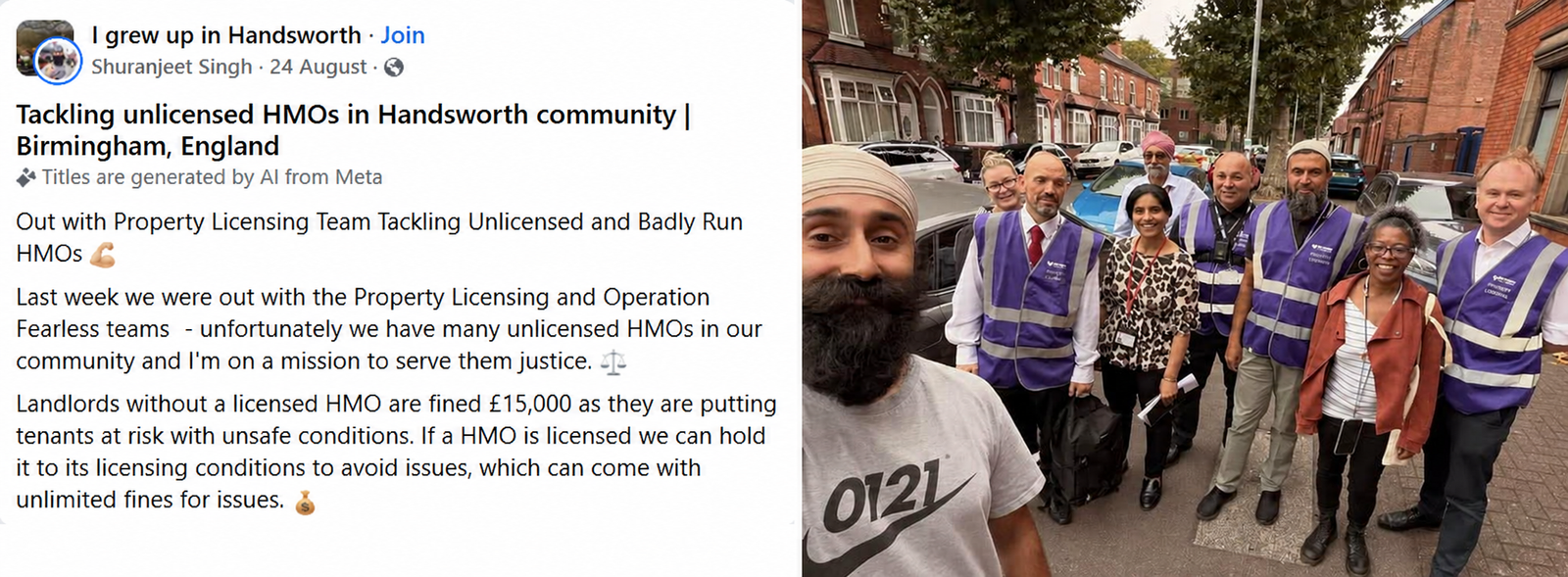 Birmingham Council Team Proactively Exercises their Enforcement and Investigatory Powers and Tackles Unlicensed HMOs in Handsworth
